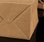 Brown Shopping Paper Craft Bags With Handles Eco Friendly Material