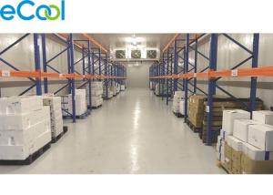 China Insulated PUR Panel Cold Room Storage Warehouse -18C ~ -20C For Plastic Packed Frozen Food factory