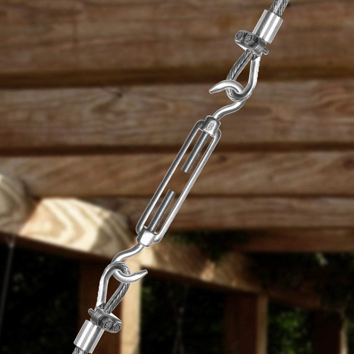 Precision Casting Turnbuckles for Marine Stainless Steel Eu Type Open Body Eye Hook No