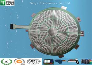 China Round Green Insulate PET Flex Circuit 0.125 Mm Silver Paste Print For Sports Electronic Dart factory