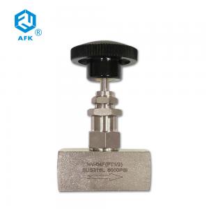 China 6000psi AFK 2 Way Manual Needle Valve 3/8in For Gas on sale