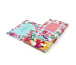 Blue Flower Pattern Children's Learning Flash Cards For Prayer Purpose