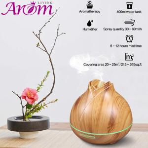 China 400ml Wood Grain Ultrasonic Diffuser factory
