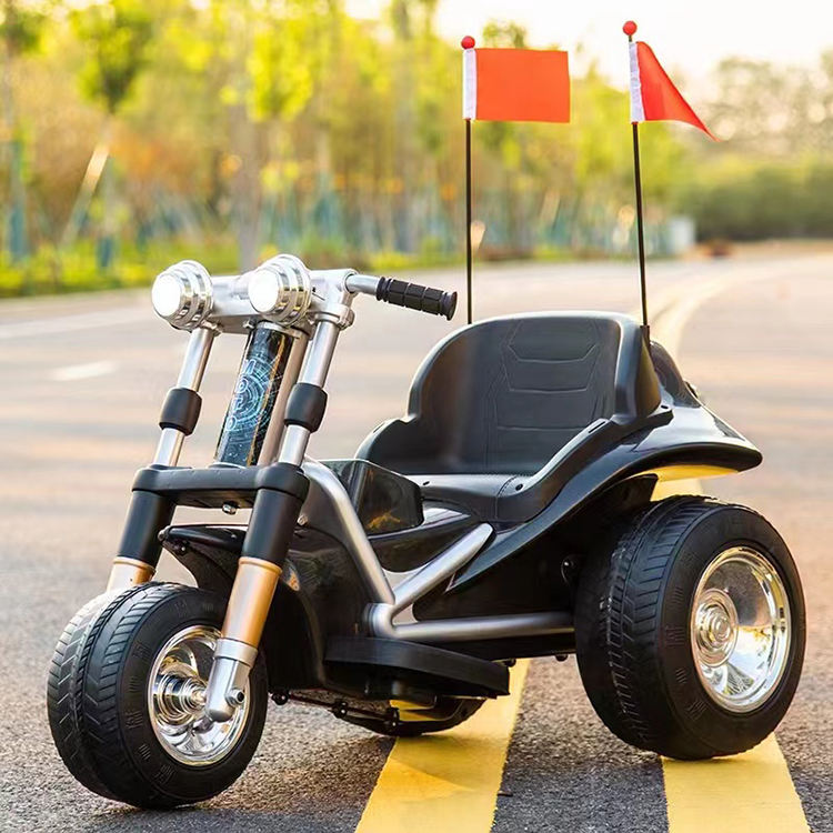 Dual-Drive 540 Motor 12V Electric 3 Wheels Off-Road Ride On Motorcycle Toy Car for Kids