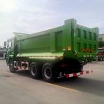 EuroII Heavy Dump Truck SHACMAN H3000 6x4 380hp Green Dump Truck