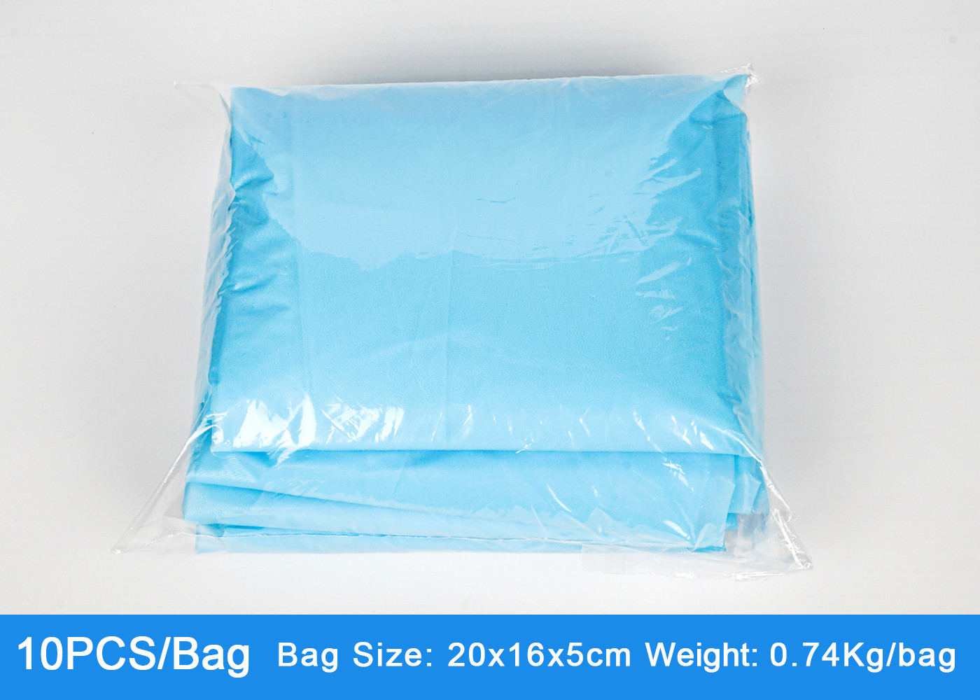 CPE Protective Patient Medical Disposable Gowns , Isolation Blue CPE Protect Safety Apron