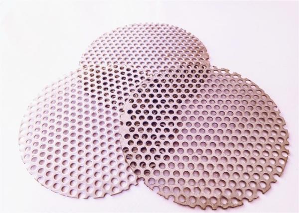 0.85mm Thickness Perforated Metal Screen Panels , Round Hole Perforated Metal SS