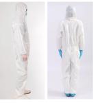 Tuv Personal Chemical Disposable Chemical Suit , White Disposable Overalls