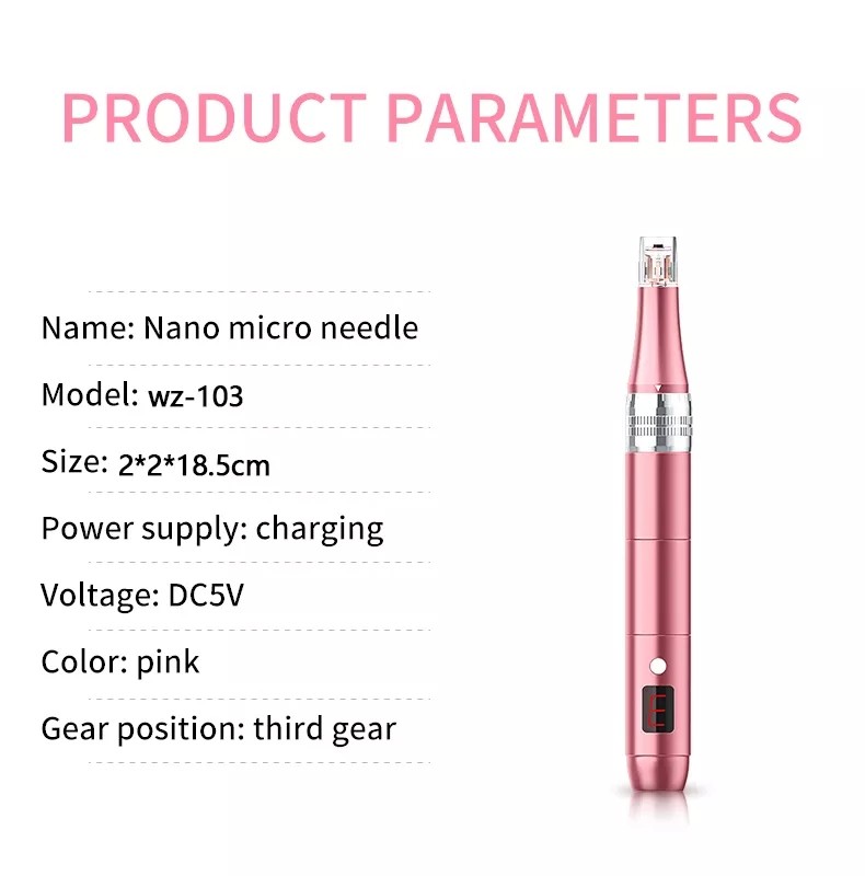 Professional Wireless Microneedling Pen- Adjustable Micro Needling Professional Derma Pen Microneedle Machine