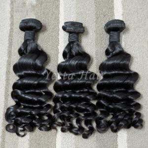 China Loose Curly Virgin Hair Weave Malaysian Hair Extensions Soft And Silky factory