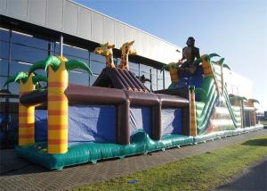 China Extreme Fun Inflatable Obstacle Course , 0.55mm PVC Obstacle Course Bouncer factory