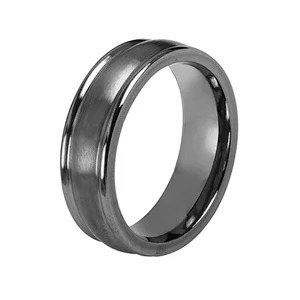 Silver Tantalum Ring Jewelry Polished Dome Blank Wedding Ring
