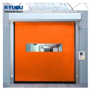 China Air Tight 5*5m Quick Roll Up Doors PVC Fabric Fireproof For Pharmaceutical Factory factory