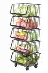 Muti - Purpose Durable Stacking Wire Grid Baskets Rack Storage Organizer 20x41