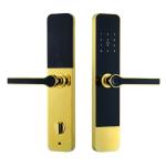 Anti Peep Smart Fingerprint Door Lock Aluminium Alloy Touch Screen Front Door