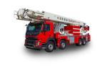 44m Working Height 320kw Aerial Hydraulic Platform Fire Truck with Work Cage