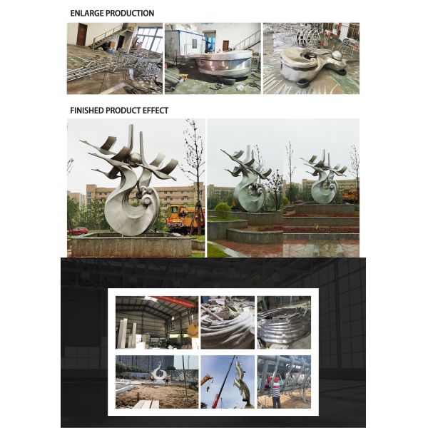 Polished Metal Egg Sculpture | Custom Landscape Art for Hotels, Resorts & Real Estate