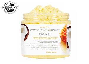 China Deep Exfoliating Skin Care Body Scrub Coconut Milk / Honey Comb Reduces Oiliness factory