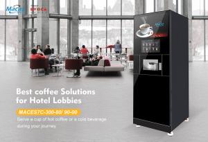 China Visible Window Commercial Floor Standing Coffee Machine For Subway Station factory