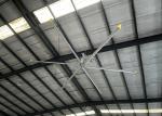 Aluminum Blade Industrial Hvls Ceiling Fan For Warehouse Farm Exhaust Pmsm Motor