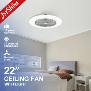 China 1stshine LED Ceiling Fan 10- Smart Remote and 6 Speeds Ideal for Low Ceiling Bedrooms factory