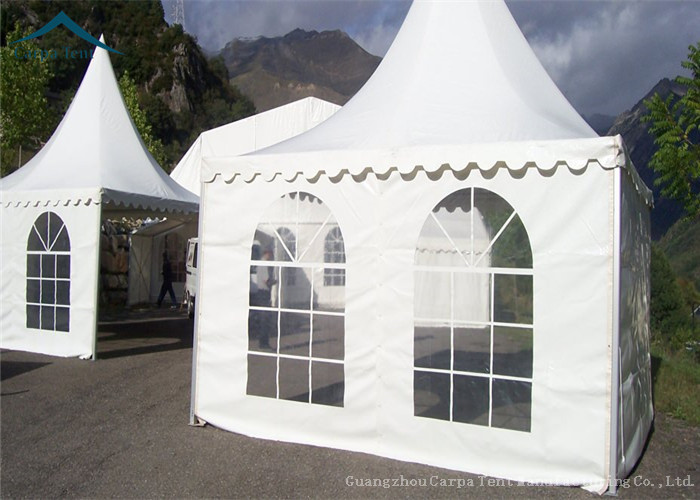 Pagoda Outdoor Party Tents 6m By 6m Water Resistant With Clear Windows
