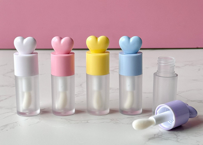 Cute Lip Gloss Bottle Empty Tube 4ml White Yellow Purple pink Blue Lip Gloss Tube Empty Tube Can