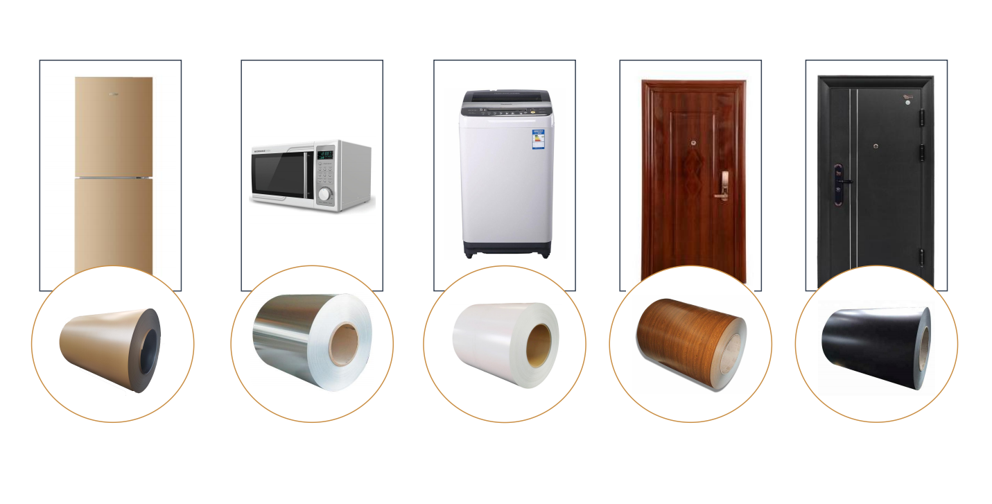 PVC / PET Film Laminated Metal Sheet Galvanized VCM Steel Sheet