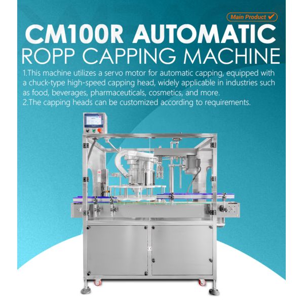 YIMUPACK CM100R Automatic Single-Head ROPP Metal Lock Capping Machine (for Wine