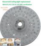 10.63" 270mm Round Led Ceiling Light Replacement 120v Ceiling Fan Bulbs FCC ETL