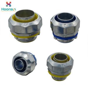 China Znic Alloy Flexible Conduit Connector Metallic Color Code LTC - 40 For Pipe factory