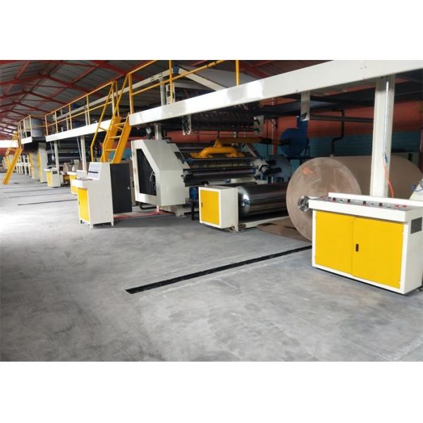 China Effective Width 1800mm Corrugated Cardboard Production Line 120m / Min Design Speed factory