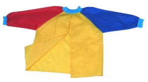 China Mixed Color Artist Painting Smock Kids Art Apron For School 14.5cm Neck Width factory