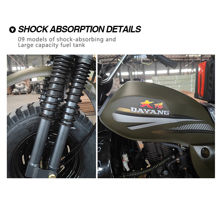 Open Body Type 12V Construction Dump Tricycles Cargo Three Wheel Tricycles Gasoline Passenger Tricycle