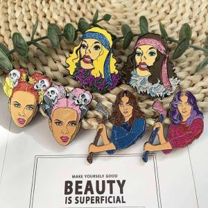 China Custom Hot Sale Shiny Rose Gold Metal Pins High Quality Hard Enamel Pin factory