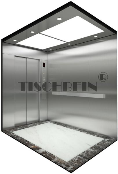 1000kg 1250kg 1600kg 0.5m/s 1.0m/s 1.5m/s Speed Hospital Elevator With Marble