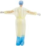 OEM S&J Premium Non woven PP PE Hospital Medical Disposable Isolation Gowns AAMI