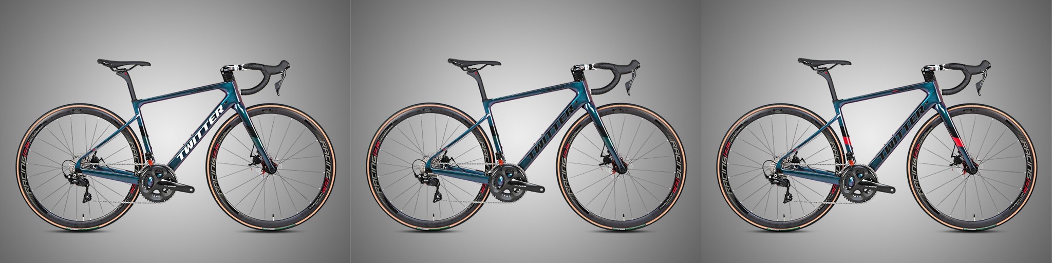 STEALTHpro Carbon Fiber Road Bike Holographic Color Sram RIVAL 22 Speed Disc Brake alloy Wheel