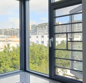 China Customizable 1.2mm Aluminum Casement Swing Window Modern Design factory