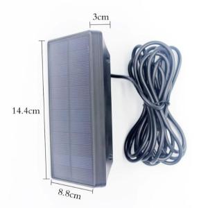 China IP54 Compass 1.6W 9v Hunting Camera Solar Panel With Battery factory