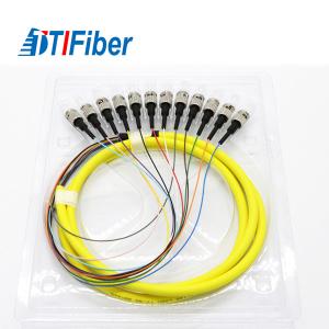 China High Credibility Fiber Optic Pigtail Simplex Multi - Fibers ST Low Insertion Loss factory