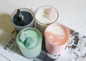 China Natural Crystal Scented Soy Wax Aromatherapy Candles Wedding Decoration factory