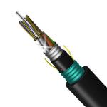 MDPE / HDPE Double Sheath Outdoor Fiber Optic Cable 24 Core GYTA53