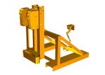 DG500B Double Eagle Grip Forklift Mounted Rubber-belt Drum Grabbers Load
