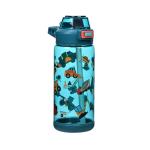 Cartoon Theme 600ML Plastic Straw Cups For Serving Cold Drinks