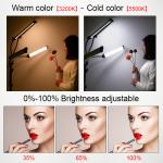 AC DC Battery Powered Double Arms Led Fill Light CRI 95 50W Beauty Set With