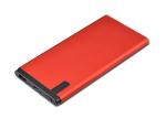 Circuit Protection Slim Metal Power Bank With Liquid Crystal Display 8000mAh