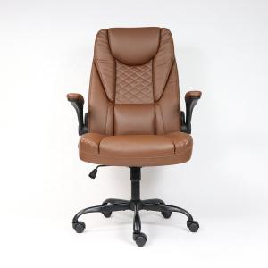 China Comfortable PU Leather Swivel Executive Chair for Office Furniture Manufacture Manager factory