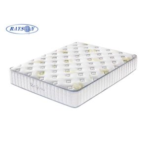 China White Dual Sided Aloe Fabric Pocket Spring Bedroom Mattress on sale