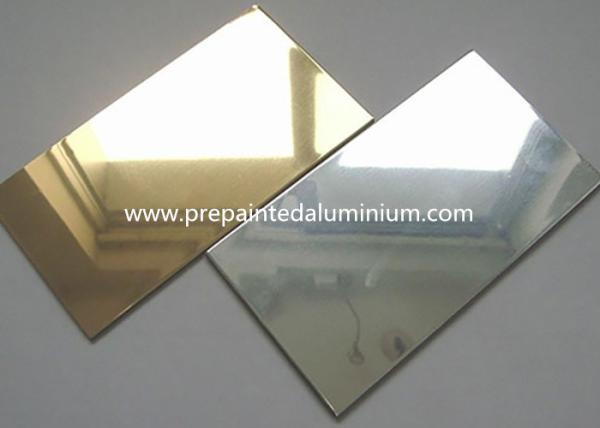 High Performance Aluminum Mirror Sheet With Laminate / Polished / Anodized